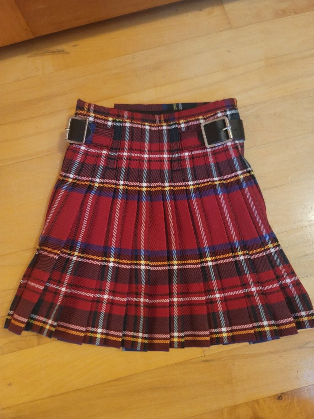 Royal Stewart Tartan Plaid Kilt Baby 0-1 yr Adjustable Red The Kilt Scotland NWT